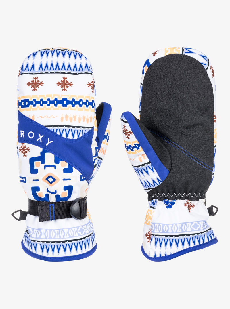 Load image into Gallery viewer, Roxy Jetty Technical Snowboard/Ski Mittens Bright White Chandail ERJHN03238-WBB7
