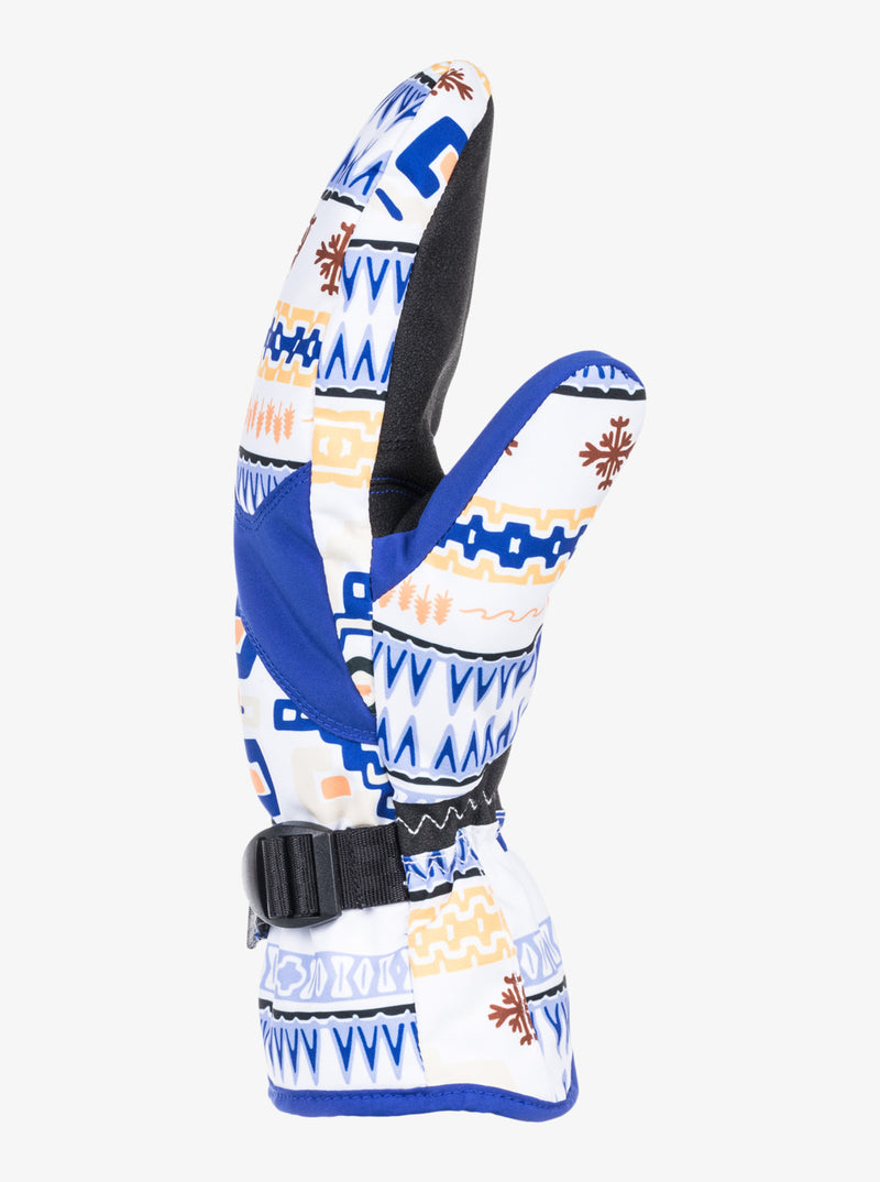 Load image into Gallery viewer, Roxy Jetty Technical Snowboard/Ski Mittens Bright White Chandail ERJHN03238-WBB7
