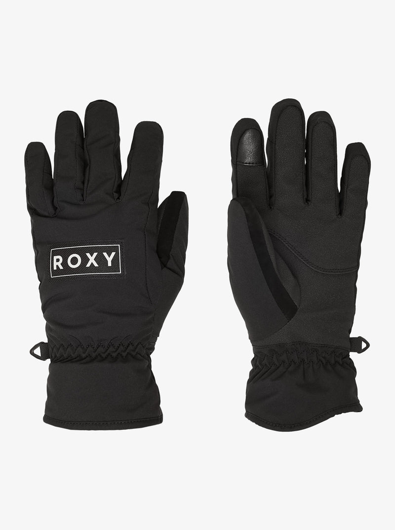Load image into Gallery viewer, Roxy Women&#39;s Freshfield Snow Gloves True Black ERJHN03261-KVJ0
