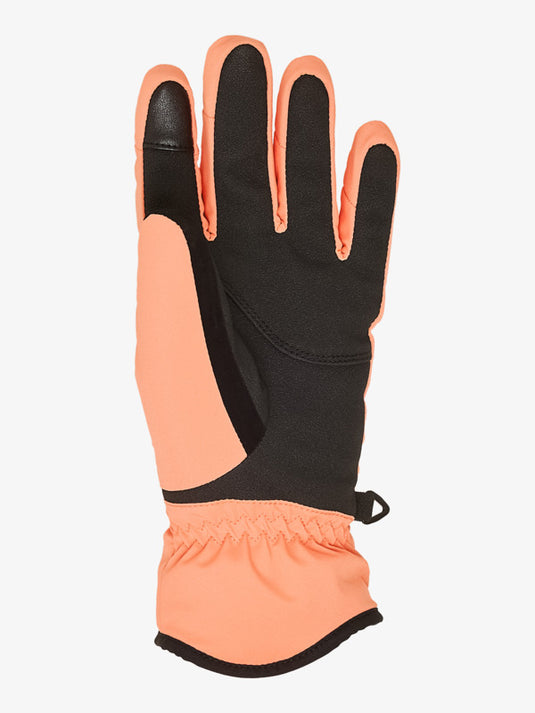 Roxy Women's Freshfield Snow Gloves Coral Chic ERJHN03261-NKN0