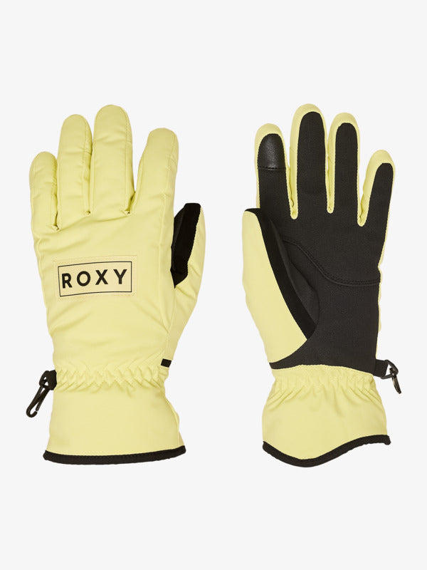 Load image into Gallery viewer, Roxy Women's Freshfield Snow Gloves Yellow Pear ERJHN03261-YFK0
