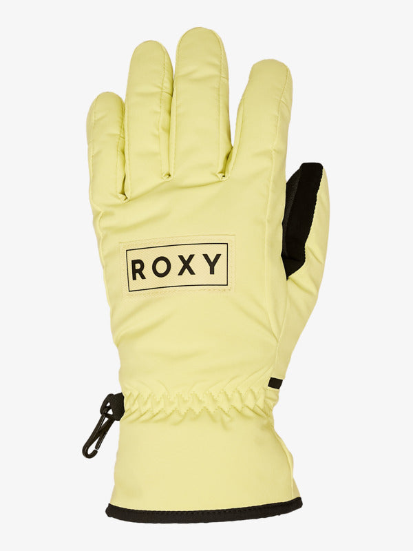 Load image into Gallery viewer, Roxy Women's Freshfield Snow Gloves Yellow Pear ERJHN03261-YFK0
