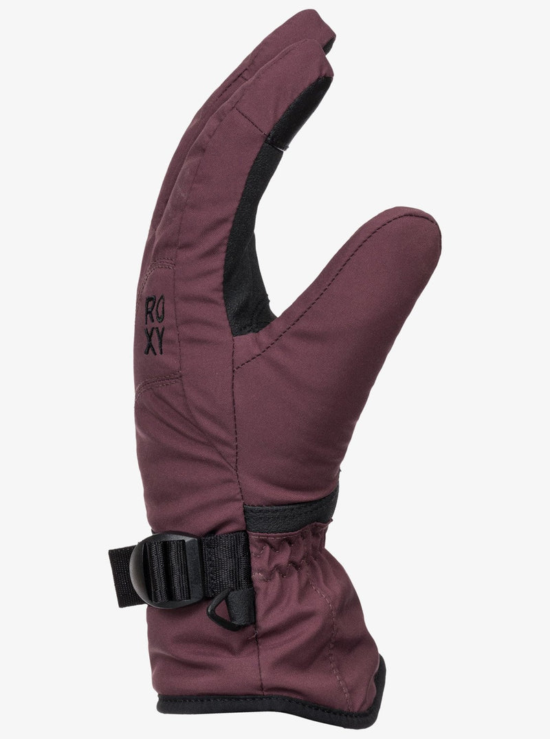Load image into Gallery viewer, Roxy Women&#39;s Jetty Solid Snow Gloves Huckleberry ERJHN03267-RRF0
