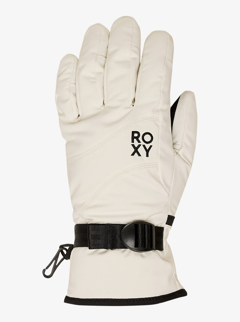 Load image into Gallery viewer, Roxy Women&#39;s Jetty Solid Snow Gloves Whisper White ERJHN03267-WCF0
