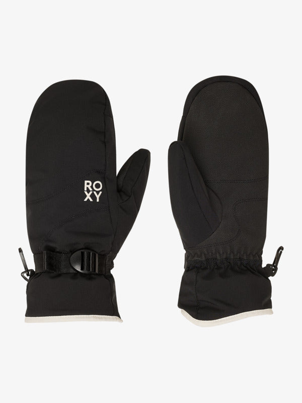 Load image into Gallery viewer, Roxy Women's Jetty Solid Mittens Snow Gloves True Black ERJHN03268-KVJ0
