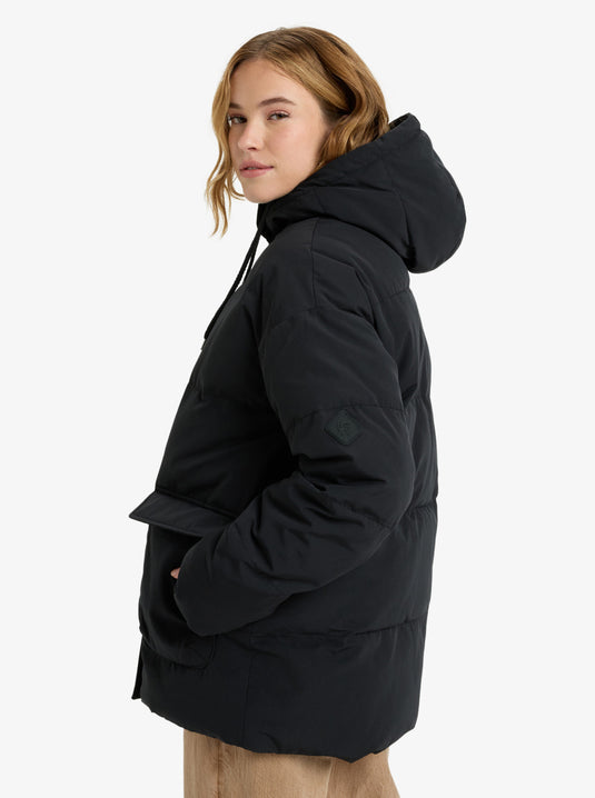 Roxy Women's Seaside Memories Hooded Coat Jacket Black ERJJK03666-KVJ0