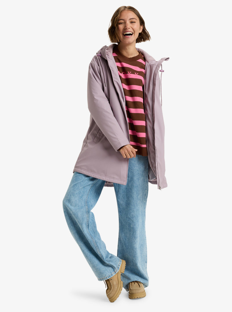 Load image into Gallery viewer, Roxy Womens&#39; Rain Road Polar Zip Jacket Nirvana ERJJK03671-PJQ0
