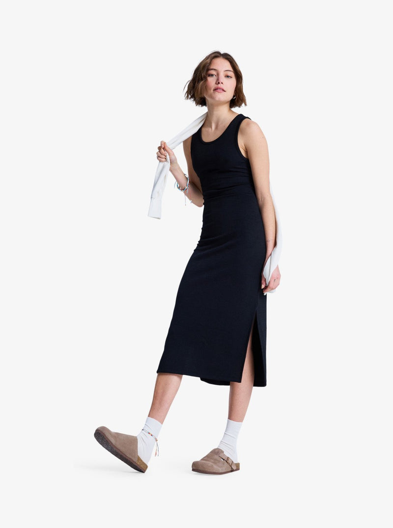 Load image into Gallery viewer, Roxy Women's Good Keepsake Midi Dress Anthracite ERJKD03442-KVJ0
