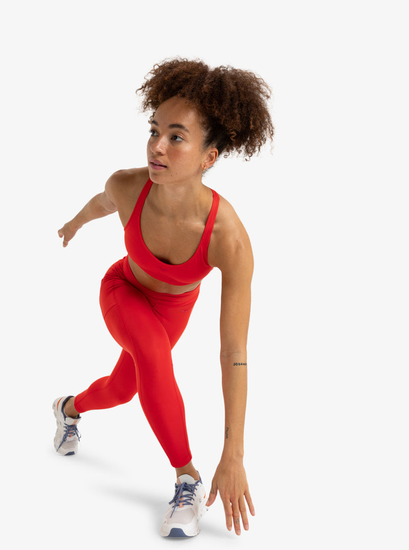 Load image into Gallery viewer, Roxy Women&#39;s Heart Into It Sports Bra Poppy Red ERJKT03982_RNN0
