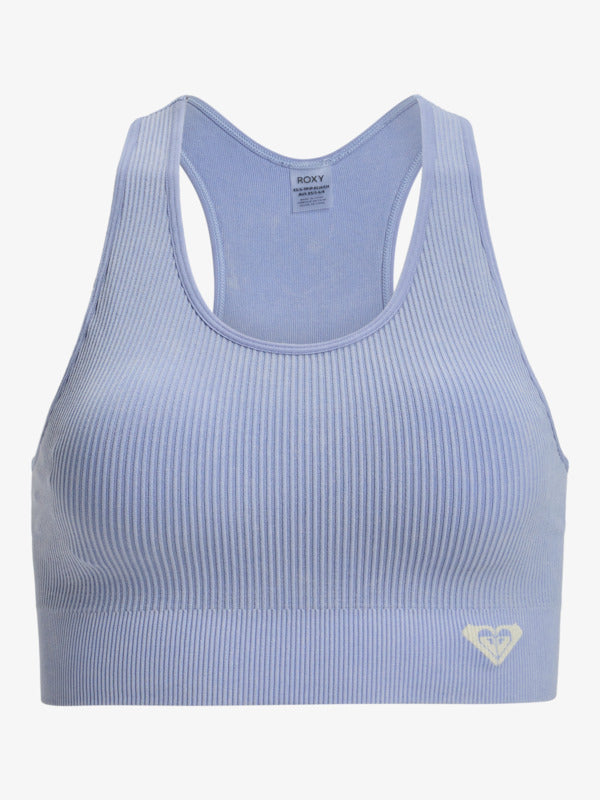 Load image into Gallery viewer, Roxy Women&#39;s Chillout Seamless Washed Sports Bra Grapemist ERJKT04273_PJB0
