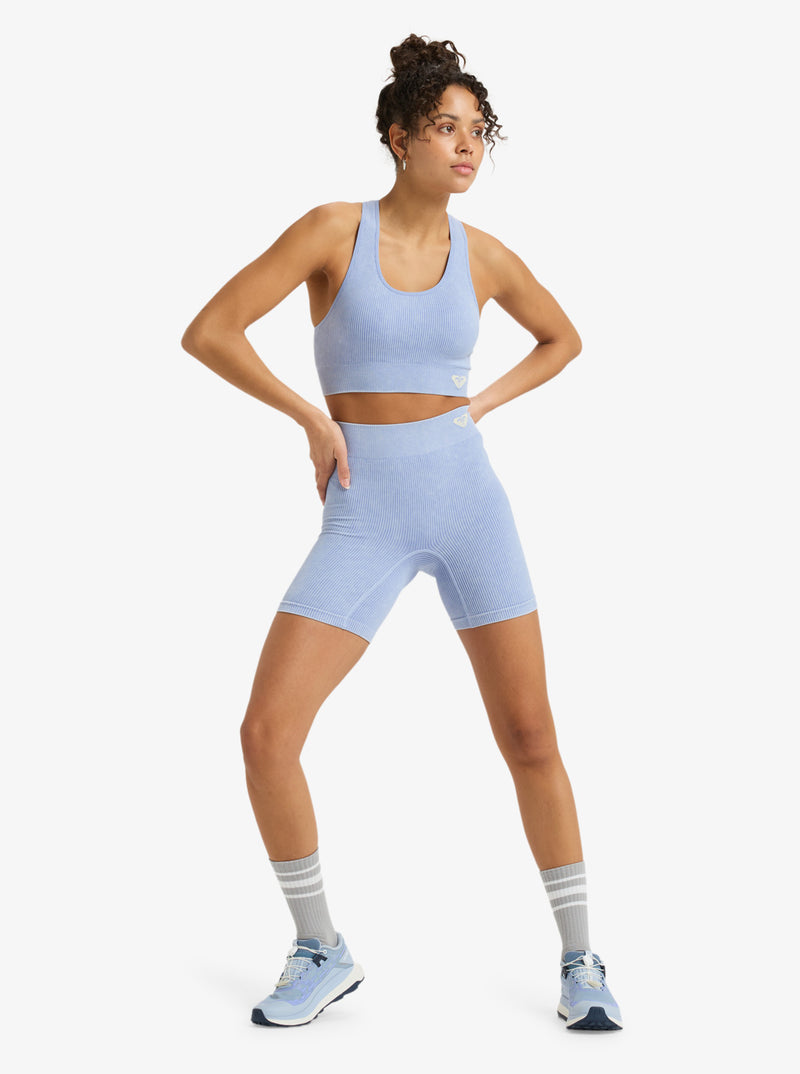 Load image into Gallery viewer, Roxy Women&#39;s Chillout Seamless Washed Sports Bra Grapemist ERJKT04273_PJB0
