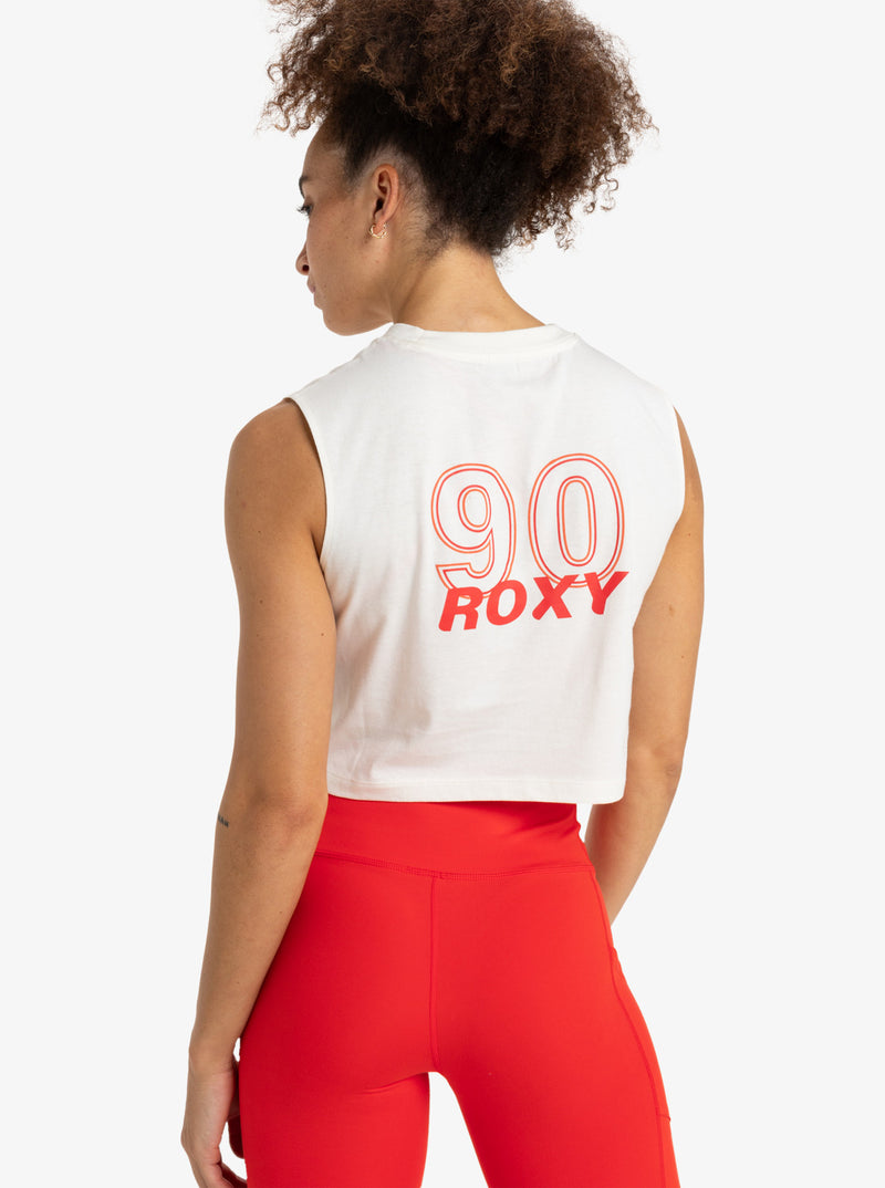 Load image into Gallery viewer, Roxy Women&#39;s Essential Energy Crop Top Egret ERJKT04274-WBS0
