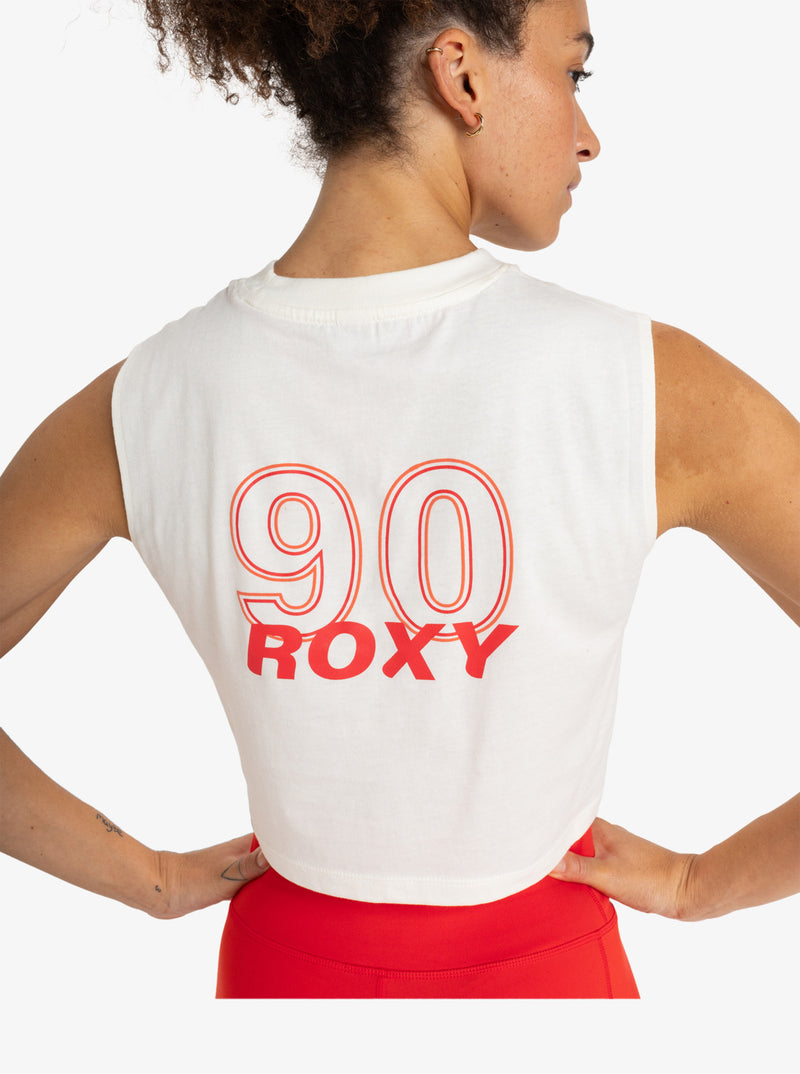 Load image into Gallery viewer, Roxy Women&#39;s Essential Energy Crop Top Egret ERJKT04274-WBS0
