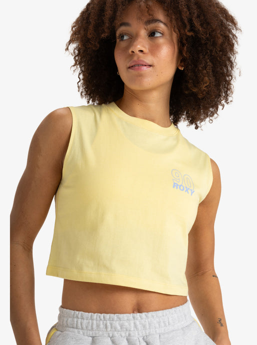 Roxy Women's Essential Energy Crop Top Lemon Maringue ERJKT04274-YZL0