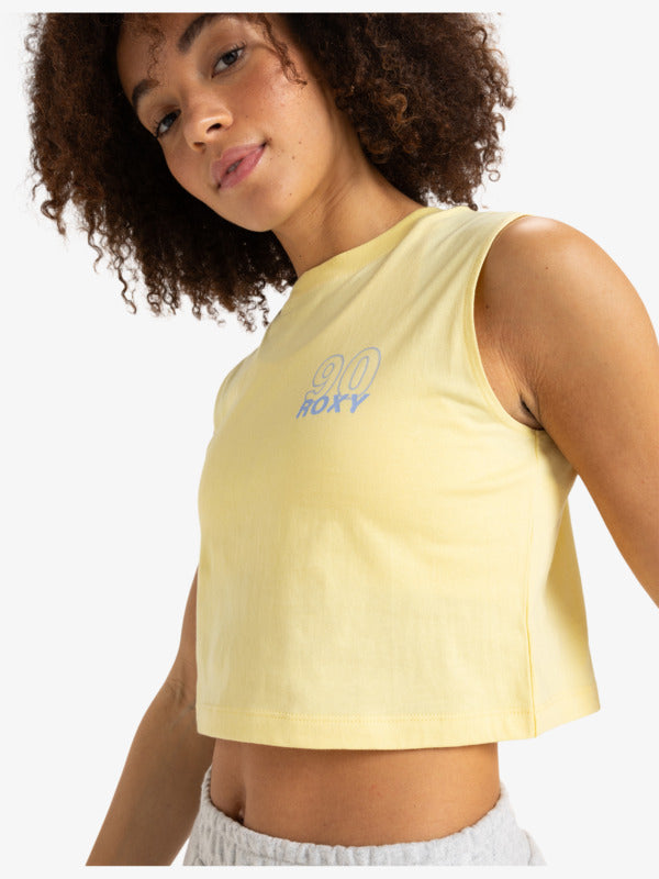 Load image into Gallery viewer, Roxy Women&#39;s Essential Energy Crop Top Lemon Maringue ERJKT04274-YZL0
