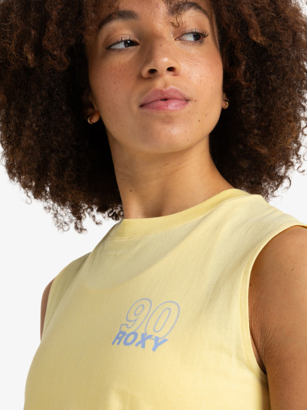 Load image into Gallery viewer, Roxy Women&#39;s Essential Energy Crop Top Lemon Maringue ERJKT04274-YZL0
