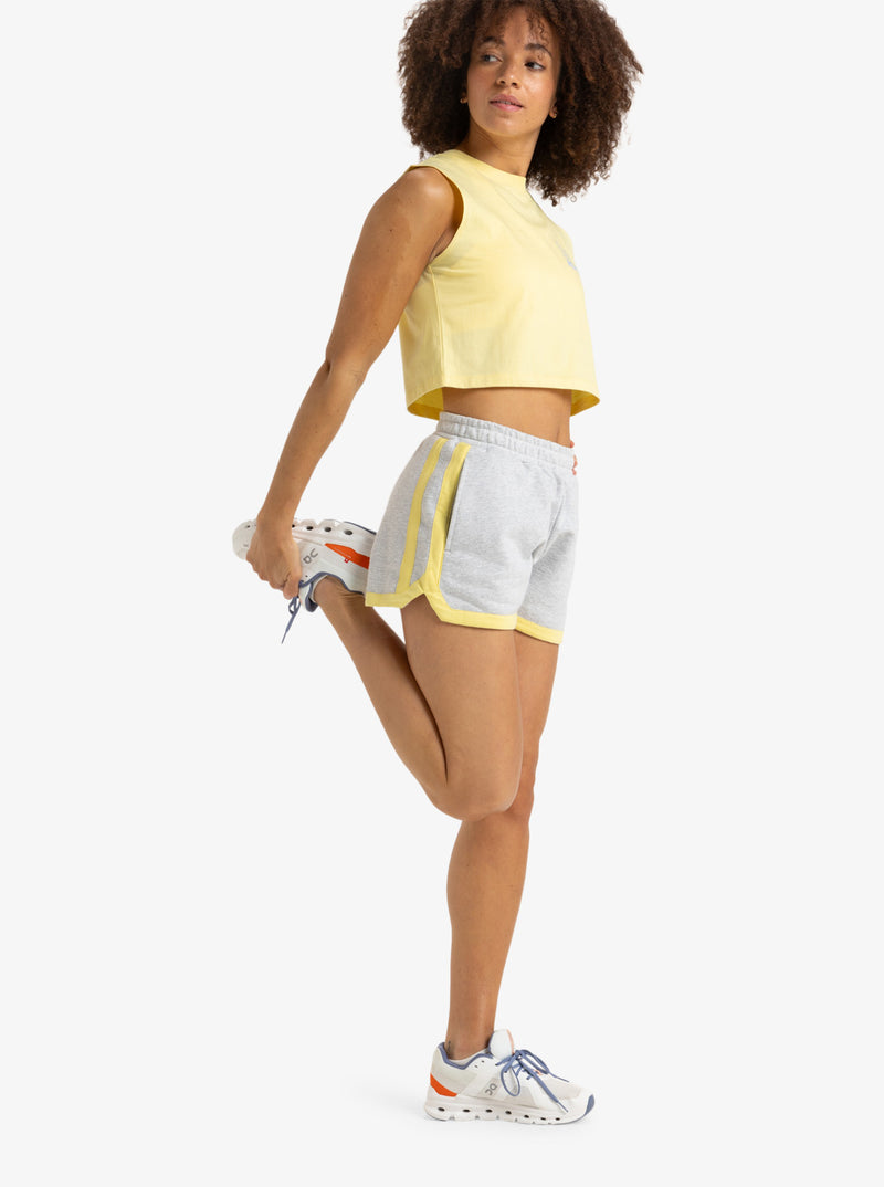 Load image into Gallery viewer, Roxy Women&#39;s Essential Energy Crop Top Lemon Maringue ERJKT04274-YZL0
