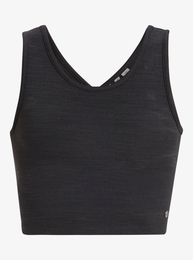 Load image into Gallery viewer, Roxy Women&#39;s Good Keepsake Crop Top Phantom ERJKT04279_KTA0
