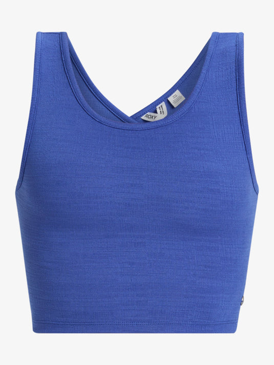 Roxy Women's Good Keepsake Crop Top Dazzling Blue ERJKT04279_PPM0