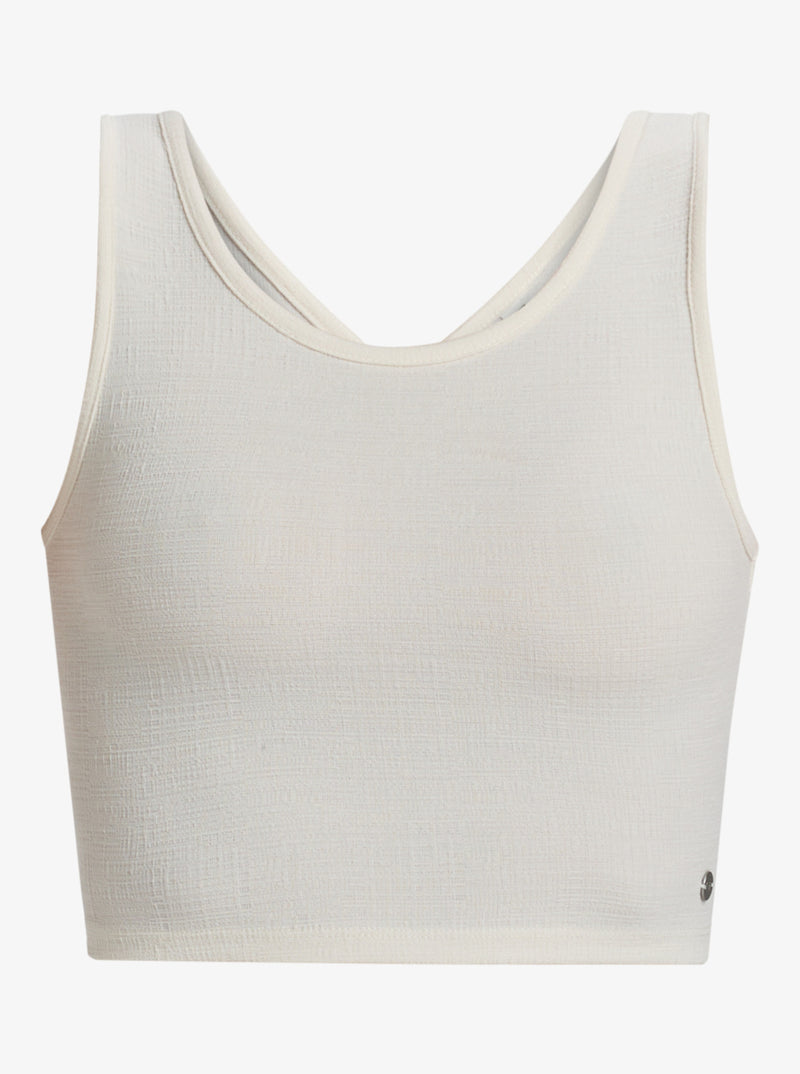 Load image into Gallery viewer, Roxy Women&#39;s Good Keepsake Crop Top Egret ERJKT04279_WBS0
