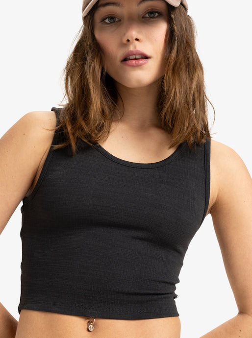 Roxy Women's Good Keepsake Crop Top Phantom ERJKT04279_KTA0