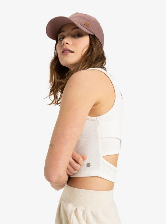 Roxy Women's Good Keepsake Crop Top Egret ERJKT04279_WBS0