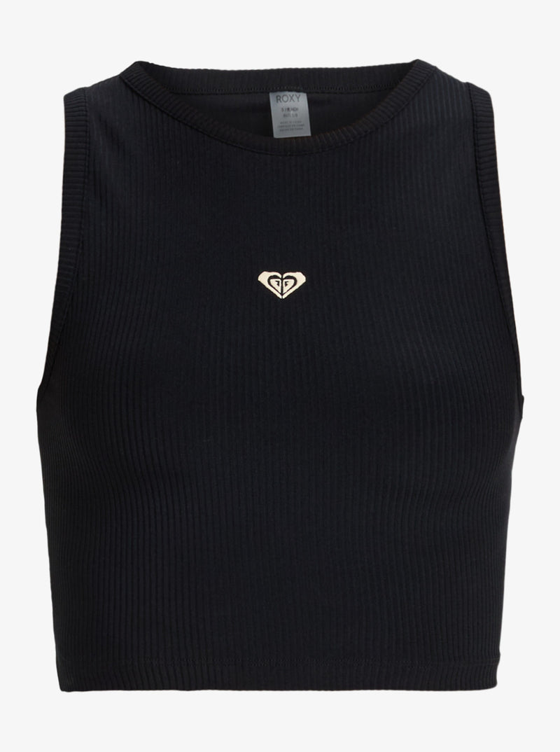 Load image into Gallery viewer, Roxy Women&#39;s Rise &amp; Vibe Sport Tank Anthracite ERJKT04303_KVJ0
