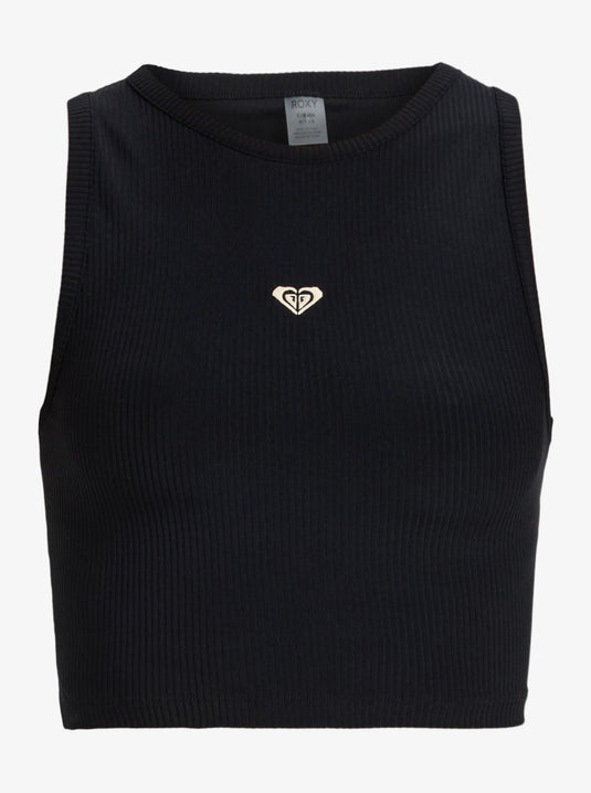 Roxy Women's Rise & Vibe Sport Tank Anthracite ERJKT04303_KVJ0