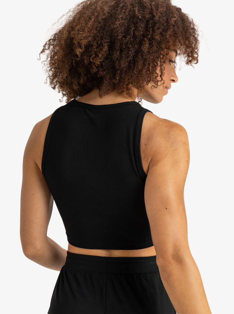Load image into Gallery viewer, Roxy Women&#39;s Rise &amp; Vibe Sport Tank Anthracite ERJKT04303_KVJ0
