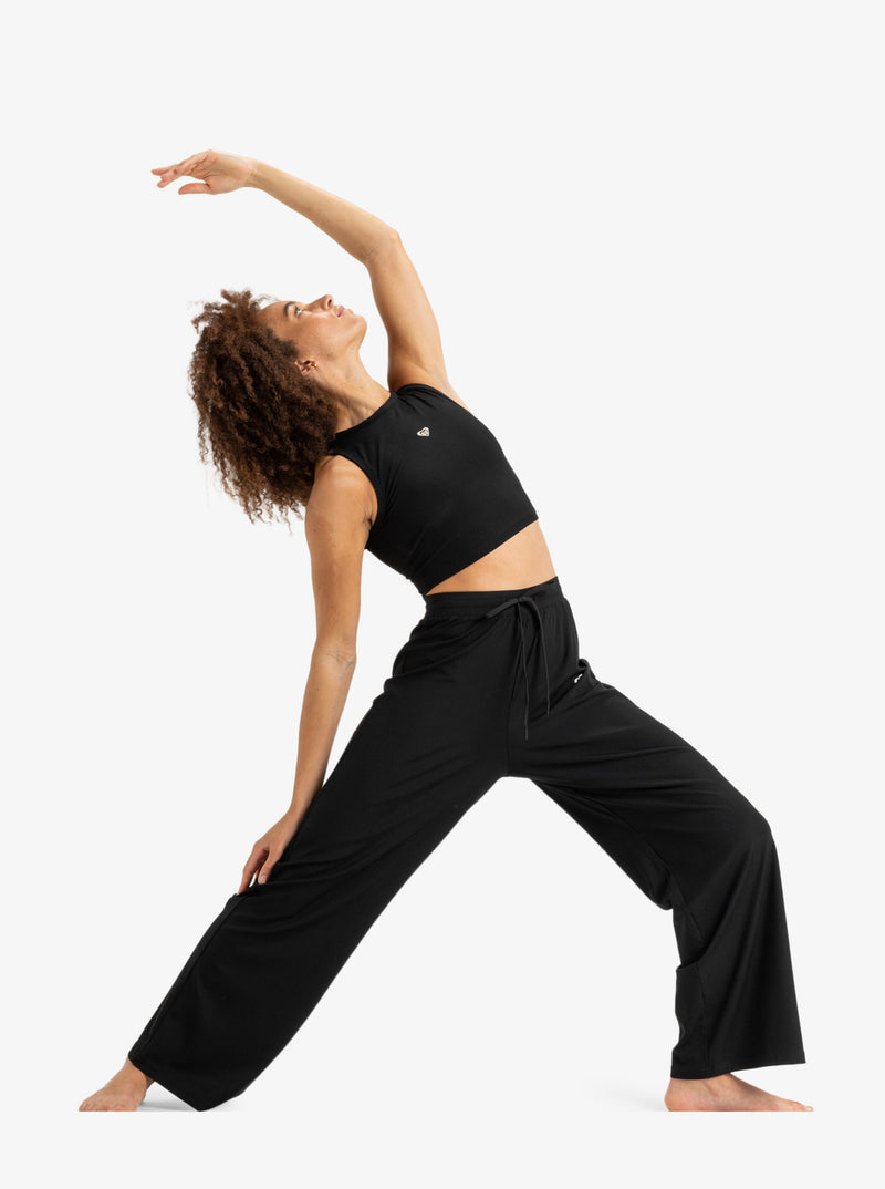 Load image into Gallery viewer, Roxy Women&#39;s Rise &amp; Vibe Sport Tank Anthracite ERJKT04303_KVJ0

