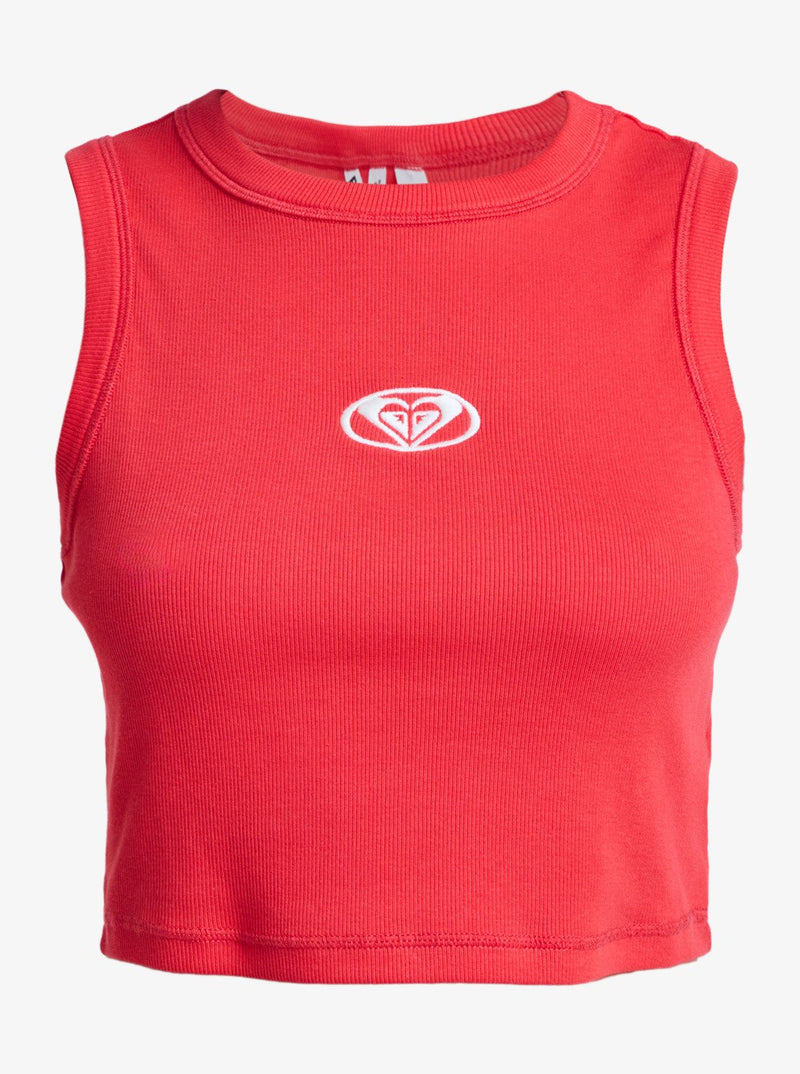 Load image into Gallery viewer, Roxy Women's Iconic Days Vest Top Hibiscus ERJKT04384-RMZ0
