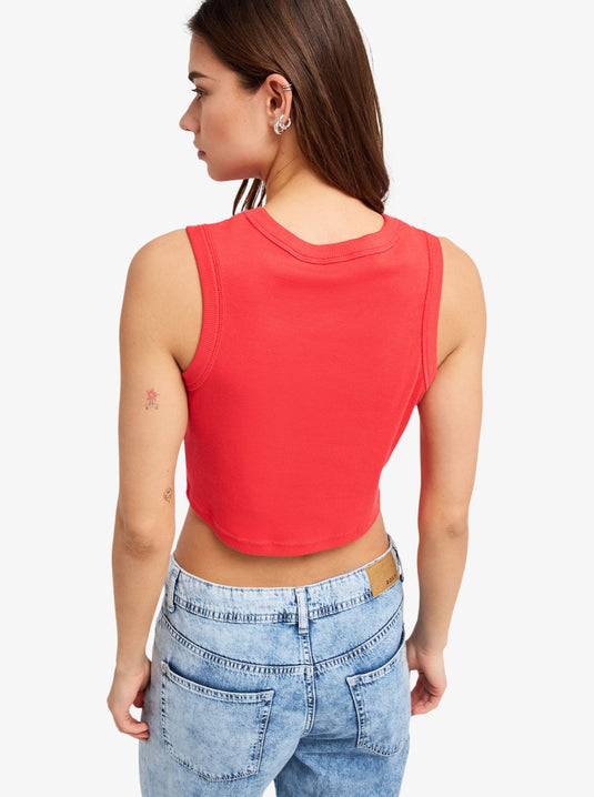 Roxy Women's Iconic Days Vest Top Hibiscus ERJKT04384-RMZ0
