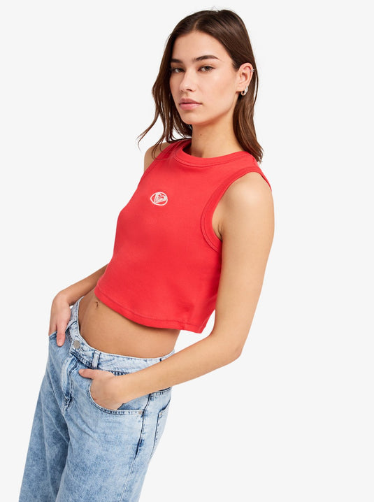 Roxy Women's Iconic Days Vest Top Hibiscus ERJKT04384-RMZ0