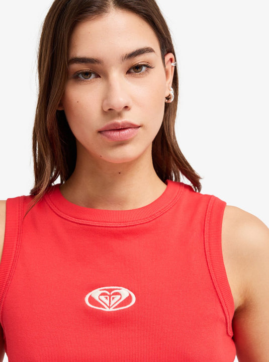 Roxy Women's Iconic Days Vest Top Hibiscus ERJKT04384-RMZ0