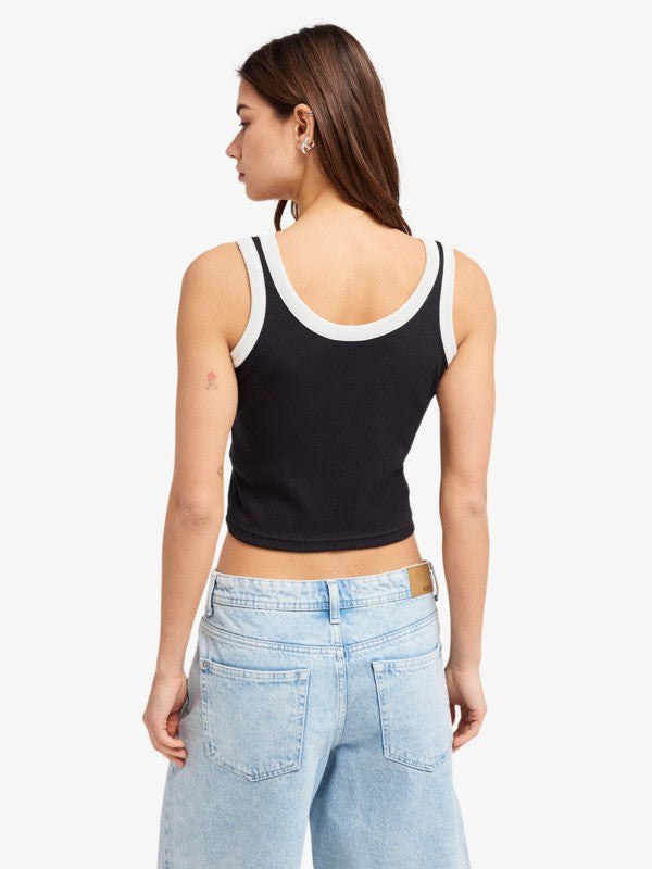 Load image into Gallery viewer, Roxy Women's Keep It Cool Tank Top Anthracite ERJKT04398-KVJ0
