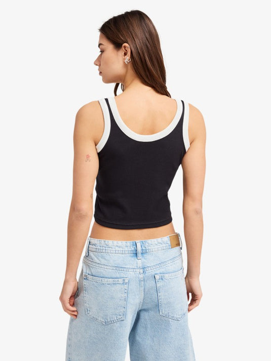 Roxy Women's Keep It Cool Tank Top Anthracite ERJKT04398-KVJ0