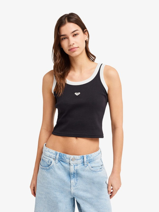 Roxy Women's Keep It Cool Tank Top Anthracite ERJKT04398-KVJ0