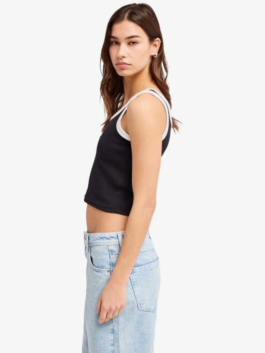 Roxy Women's Keep It Cool Tank Top Anthracite ERJKT04398-KVJ0