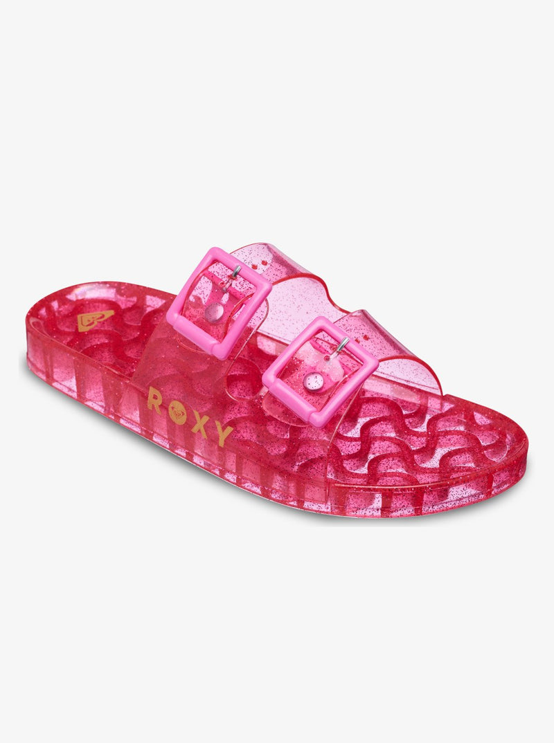 Load image into Gallery viewer, Roxy Women's Kattie Glitter Sandals Sangria Sunset ERJL100068-MLW0
