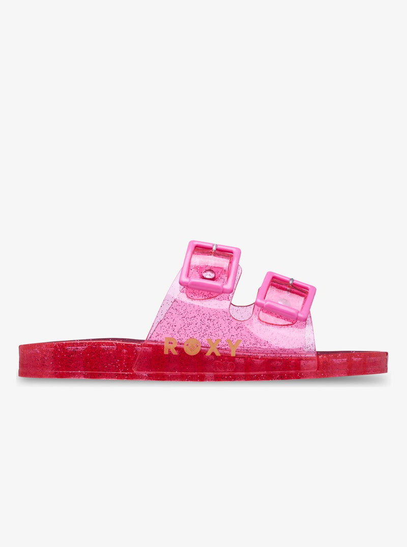 Load image into Gallery viewer, Roxy Women's Kattie Glitter Sandals Sangria Sunset ERJL100068-MLW0
