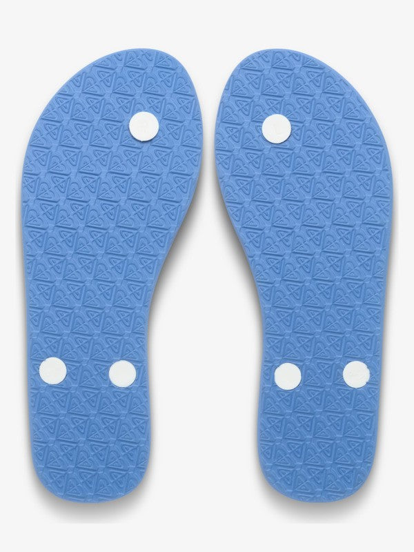 Load image into Gallery viewer, Roxy Women's New Viva Printed Flip Flops Dutch Blue ERJL100087-DUC
