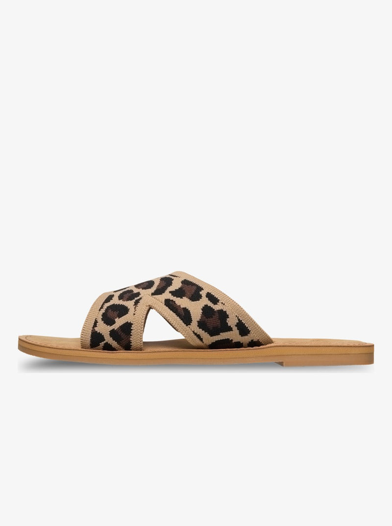 Load image into Gallery viewer, Roxy Women's Andreya Leo Slider Sandals Leopard Print ERJL200047-LEP
