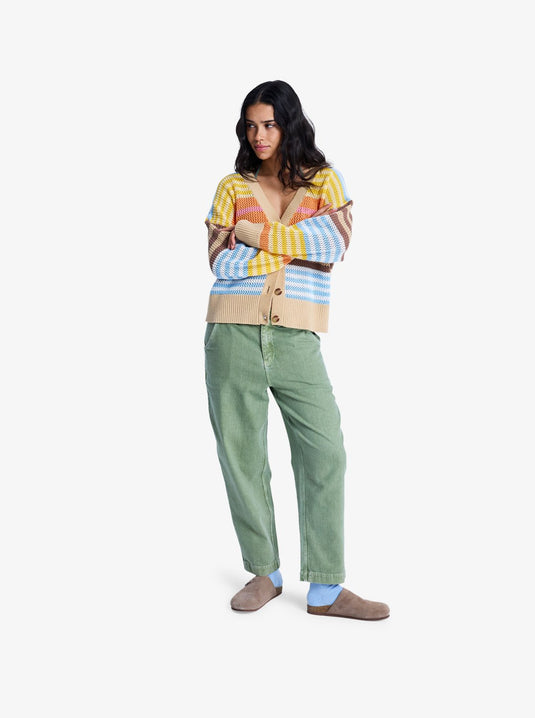 Roxy Women's Break My Soul Elastic Waist Pants Oil Green ERJNP03621-GLD0