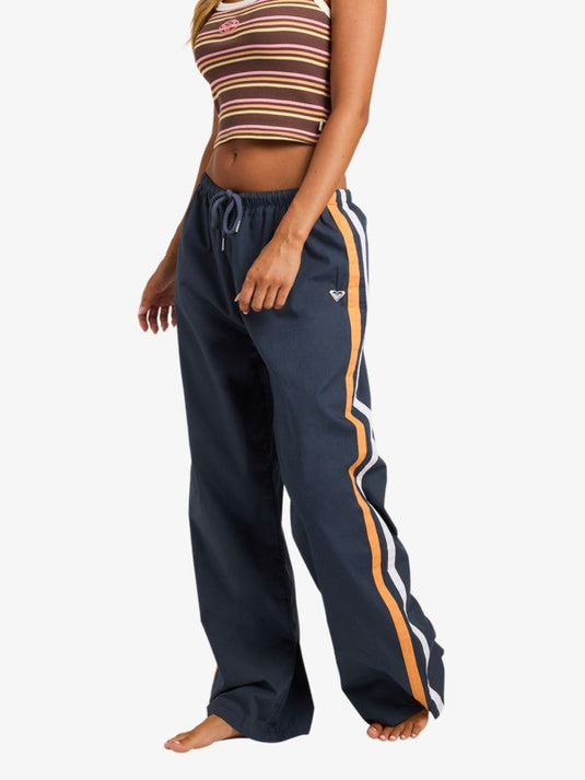 Roxy Women's Welcome Home Wide Leg Pants Mood Indigo ERJNP03701-BSP0