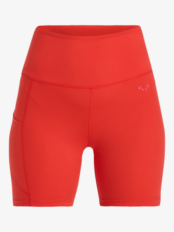 Load image into Gallery viewer, Roxy Women&#39;s Heart Into It Technical Shorts Poppy Red ERJNS03435_RNN0
