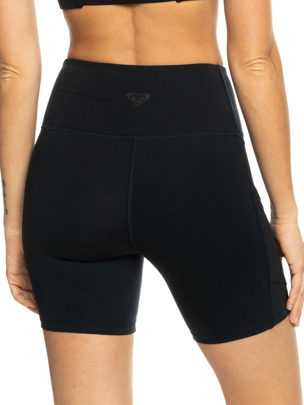 Load image into Gallery viewer, Roxy Women&#39;s Heart Into It Technical Shorts Anthracite ERJNS03435_KVJ0
