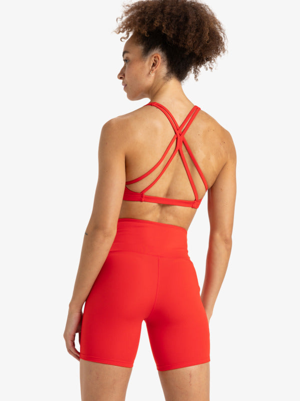Load image into Gallery viewer, Roxy Women&#39;s Heart Into It Technical Shorts Poppy Red ERJNS03435_RNN0
