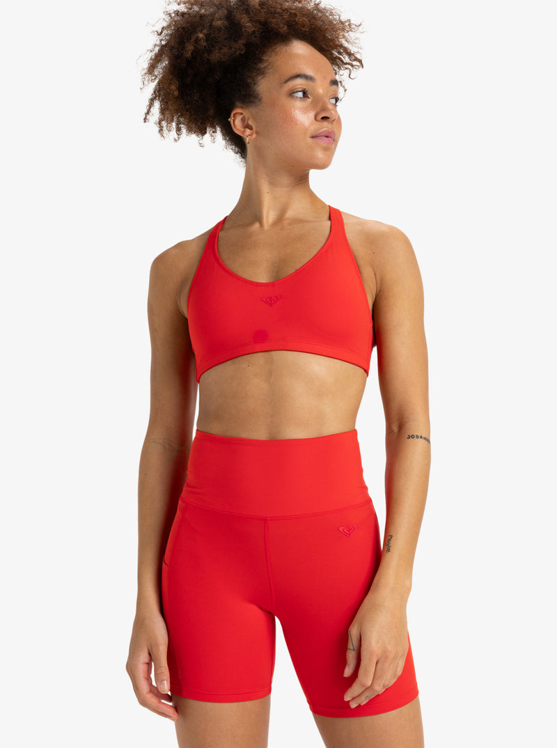 Load image into Gallery viewer, Roxy Women&#39;s Heart Into It Technical Shorts Poppy Red ERJNS03435_RNN0
