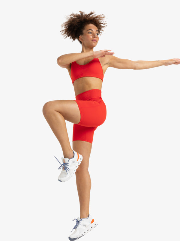 Load image into Gallery viewer, Roxy Women&#39;s Heart Into It Technical Shorts Poppy Red ERJNS03435_RNN0
