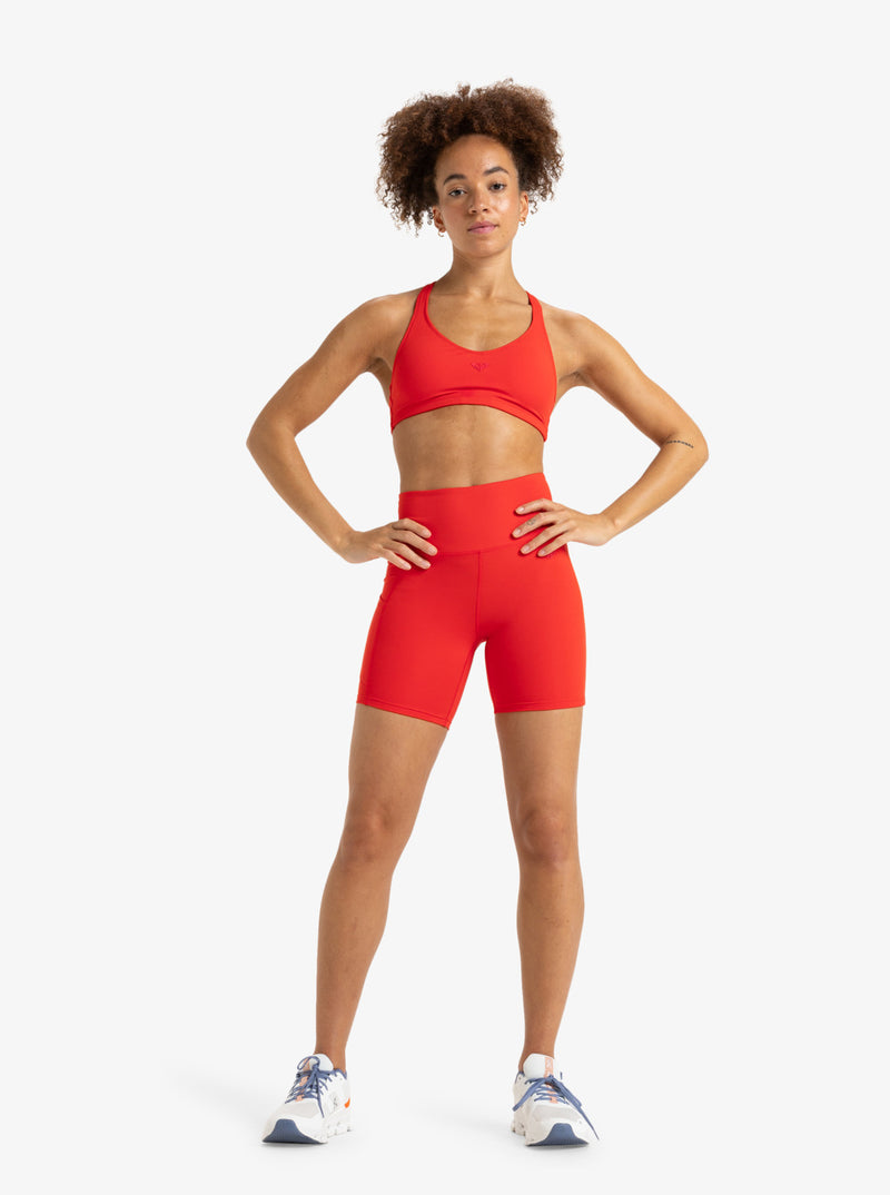 Load image into Gallery viewer, Roxy Women&#39;s Heart Into It Technical Shorts Poppy Red ERJNS03435_RNN0
